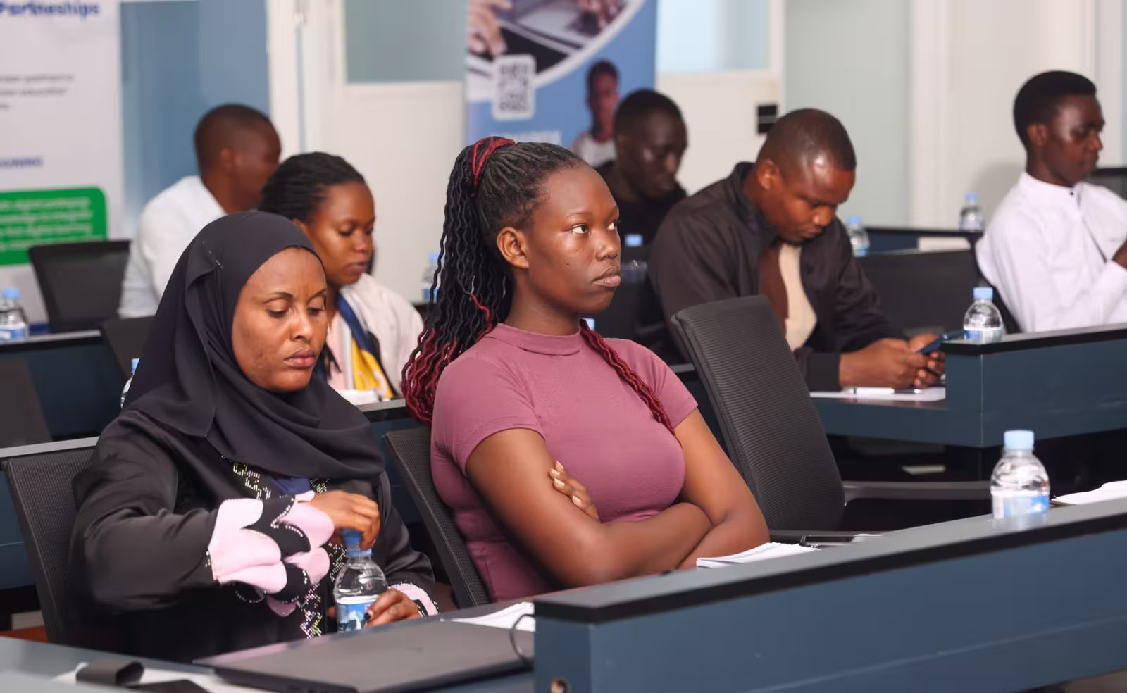 Teachers following a session at the SomaBox digital pedagogy training